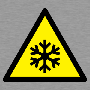 W010 Warning: Low temperature/freezing conditions
